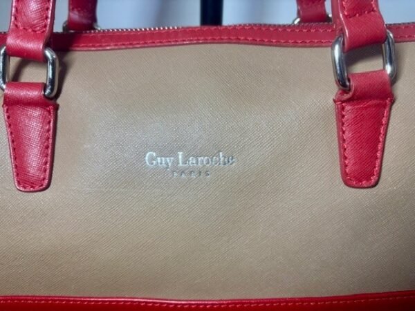 Bolso Guy Laroche camel y coral - Imagen 3