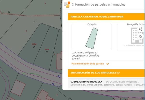 Parcela urbanizable 210 m2 Cadaval Culleredo - Imagen 2